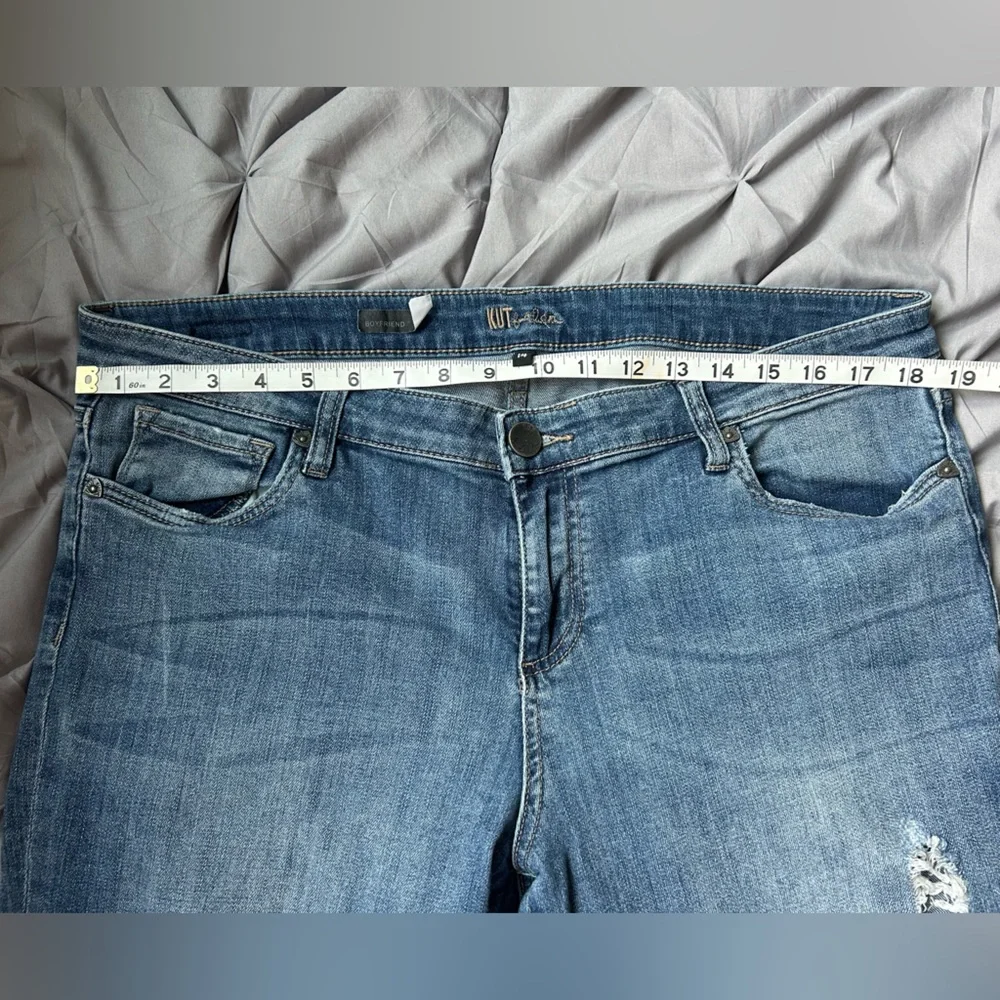 Kut from the Kloth Blue Cropped Ankle Jeans - Picture 6 of 8